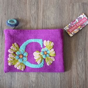 New With Tags Jenny Krauss Cosmetic Make-Up Bag